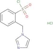 2-(1H-Imidazol-1-ylmethyl)benzene-1-sulfonyl chloride hydrochloride