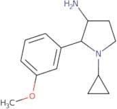1-Cyclopropyl-2-(3-methoxyphenyl)pyrrolidin-3-amine