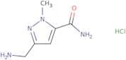3-(Aminomethyl)-1-methyl-1H-pyrazole-5-carboxamide hydrochloride