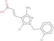 (2E)-3-{5-Chloro-1-[(2-chlorophenyl)methyl]-3-methyl-1H-pyrazol-4-yl}prop-2-enoic acid