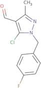 5-Chloro-1-[(4-fluorophenyl)methyl]-3-methyl-1H-pyrazole-4-carbaldehyde