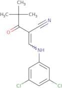 3-((3,5-dichlorophenyl)amino)-2-(2,2-dimethylpropanoyl)prop-2-enenitrile