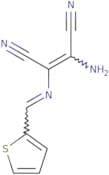 2-amino-1-(1-aza-2-(2-thienyl)vinyl)ethene-1,2-dicarbonitrile