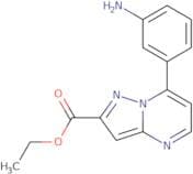 Ethyl 7-(3-aminophenyl)pyrazolo[1,5-a]pyrimidine-2-carboxylate