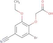 2-(2-Bromo-4-cyano-6-ethoxyphenoxy)acetic acid