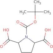 1-[(tert-Butoxy)carbonyl]pyrrolidine-2,5-dicarboxylic acid