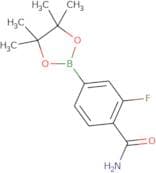 2-Fluoro-4-(4,4,5,5-tetramethyl-1,3,2-dioxaborolan-2-yl)benzamide