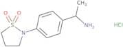 2-[4-(1-Aminoethyl)phenyl]-1,2-thiazolidine-1,1-dione hydrochloride
