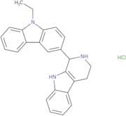 9-Ethyl-3-{1H,2H,3H,4H,9H-pyrido[3,4-b]indol-1-yl}-9H-carbazole hydrochloride
