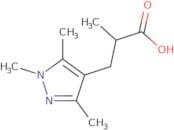 2-Methyl-3-(trimethyl-1H-pyrazol-4-yl)propanoic acid