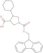 rac-(3R,4R)-4-Cyclohexyl-1-{[(9H-fluoren-9-yl)methoxy]carbonyl}pyrrolidine-3-carboxylic acid