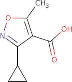 3-Cyclopropyl-5-methyl-1,2-oxazole-4-carboxylic acid
