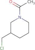 1-[3-(Chloromethyl)piperidin-1-yl]ethan-1-one