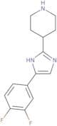 4-[5-(3,4-Difluorophenyl)-1H-imidazol-2-yl]piperidine