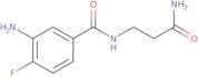 3-[(3-Amino-4-fluorophenyl)formamido]propanamide