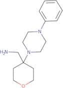 [4-(4-Phenylpiperazin-1-yl)oxan-4-yl]methanamine