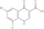 6-Bromo-8-chloro-4-oxo-1,4-dihydroquinoline-3-carboxylic acid