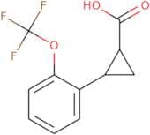 2-[2-(Trifluoromethoxy)phenyl]cyclopropane-1-carboxylic acid