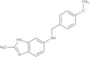 N-[(4-Methoxyphenyl)methyl]-2-methyl-1H-1,3-benzodiazol-5-amine