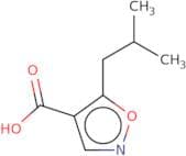 5-(2-Methylpropyl)-1,2-oxazole-4-carboxylic acid