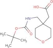 2-[4-({[(tert-Butoxy)carbonyl]amino}methyl)oxan-4-yl]acetic acid