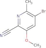 5-Bromo-3-methoxy-6-methylpyridine-2-carbonitrile