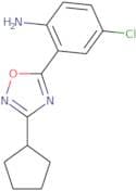 4-Chloro-2-(3-cyclopentyl-1,2,4-oxadiazol-5-yl)aniline
