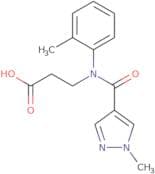 3-[1-(1-Methyl-1H-pyrazol-4-yl)-N-(2-methylphenyl)formamido]propanoic acid