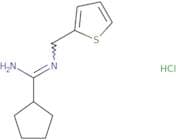 N'-[(Thiophen-2-yl)methyl]cyclopentanecarboximidamide hydrochloride
