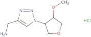 rac-{1-[(3R,4S)-4-Methoxyoxolan-3-yl]-1H-1,2,3-triazol-4-yl}methanamine hydrochloride