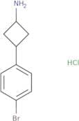 rac-(1r,3r)-3-(4-bromophenyl)cyclobutan-1-amine hydrochloride, trans