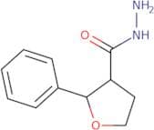 rac-(2R,3R)-2-Phenyloxolane-3-carbohydrazide