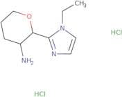 rac-(2R,3R)-2-(1-Ethyl-1H-imidazol-2-yl)oxan-3-amine dihydrochloride