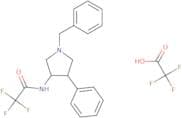 rac-N-[(3R,4S)-1-Benzyl-4-phenylpyrrolidin-3-yl]-2,2,2-trifluoroacetamide, trifluoroacetic acid