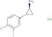 (1S,2R)-rel-2-(4-Chloro-3-fluorophenyl)cyclopropan-1-amine HCl