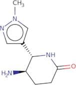 rac-(5R,6S)-5-Amino-6-(1-methyl-1H-pyrazol-4-yl)piperidin-2-one