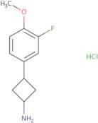 3-(3-Fluoro-4-methoxyphenyl)cyclobutan-1-amine hydrochloride