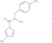 3-Methyl-1-{methyl[(4-methylphenyl)methyl]carbamoyl}-1H-imidazol-3-ium iodide