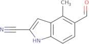 5-Formyl-4-methyl-1H-indole-2-carbonitrile