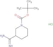 tert-Butyl 3-carbamimidoylpiperidine-1-carboxylate hydrochloride