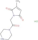 3-Methyl-1-[2-oxo-2-(piperazin-1-yl)ethyl]-2,5-dihydro-1H-pyrrole-2,5-dione hydrochloride