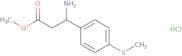Methyl 3-amino-3-[4-(methylsulfanyl)phenyl]propanoate hydrochloride