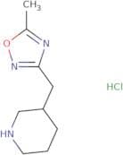3-[(5-Methyl-1,2,4-oxadiazol-3-yl)methyl]piperidine hydrochloride