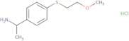 1-{4-[(2-Methoxyethyl)sulfanyl]phenyl}ethan-1-amine hydrochloride