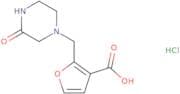 2-[(3-Oxopiperazin-1-yl)methyl]furan-3-carboxylic acid hydrochloride