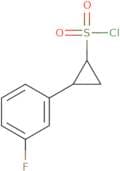 2-(3-Fluorophenyl)cyclopropane-1-sulfonyl chloride