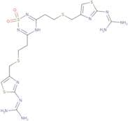 3,5-Bis[2-[[[2-[(aminoiminomethyl)amino]thiazol-4-yl]methyl]sulphanyl]ethyl]-4H-1,2,4,6-thiatriazi…