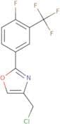 4-(Chloromethyl)-2-[4-fluoro-3-(trifluoromethyl)phenyl]-1,3-oxazole