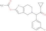 5-(2-Cyclopropyl-1-(3-fluorophenyl)-2-oxoethyl)-4,5,6,7-tetrahydrothieno[3,2-c]pyridin-2-yl acetate