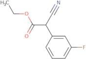 Ethyl 2-cyano-2-(3-fluorophenyl)acetate